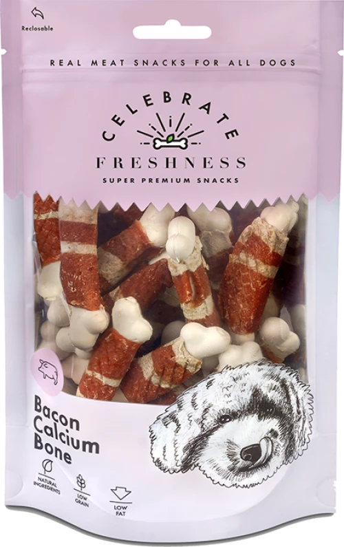 Celebrate Freshness Bacon Calcium Bone 100gr