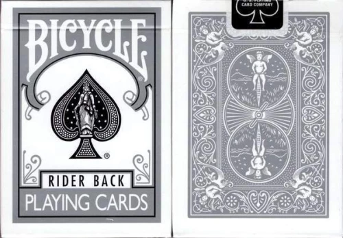 Bicycle Silver Rider Back by USPC