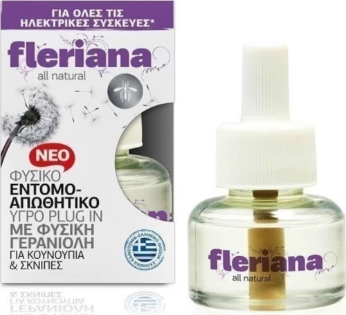 Fleriana Ανταλλακτικό Υγρό για Κουνούπια Plug in 30ml 100ml