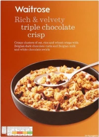 Waitrose Triple Chocolate Crisp 500gr