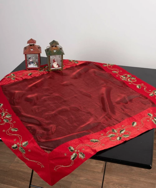 Silk Fashion 1262 Χριστουγεννιάτικο Καρέ 90x90cm