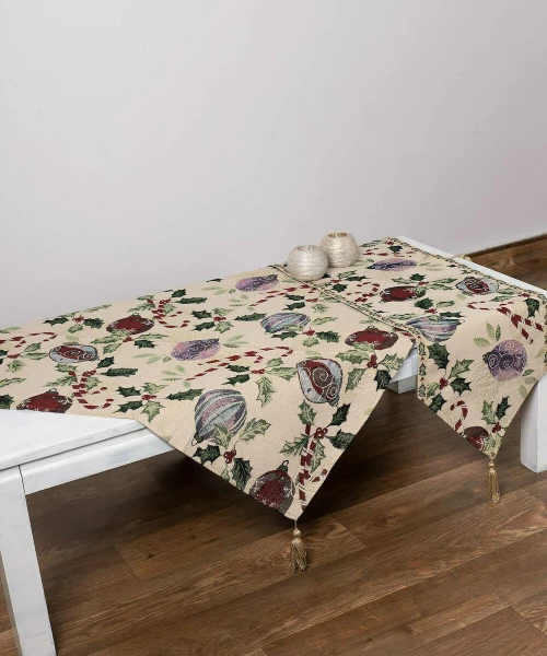 Silk Fashion 718 Χριστουγεννιάτικο Καρέ 85x85cm