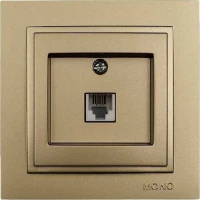 Πρίζα τηλεφώνου RJ11623JK Mono Electric σειρά Despina Metallic τιτάνιο | 505-002236124