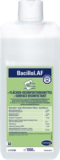 Hartmann Bacillol AF Απολυμαντικό Υγρό 1000ml