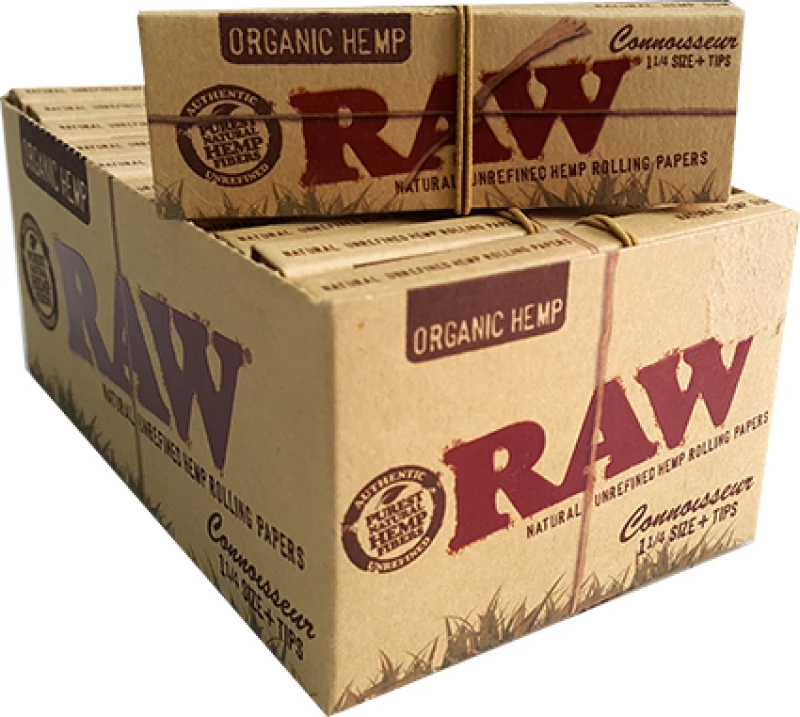 Raw Χαρτάκια Organic Hemp 1&1/4 50 φύλλα 24τμχ