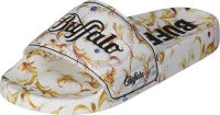 Buffalo Rufina Slides White Gold