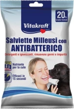 Vitakraft Μαντηλάκια Καθαρισμού Αντιβακτηριδιακά 20τμχ