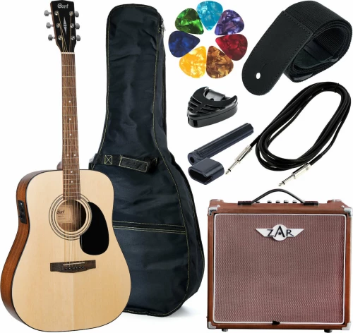 Cort AD810E Natural Satin - Bundle + Amp
