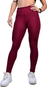 Bodymove 790 Αθλητικό Γυναικείο Μακρύ Κολάν Ψηλόμεσο Μπορντό