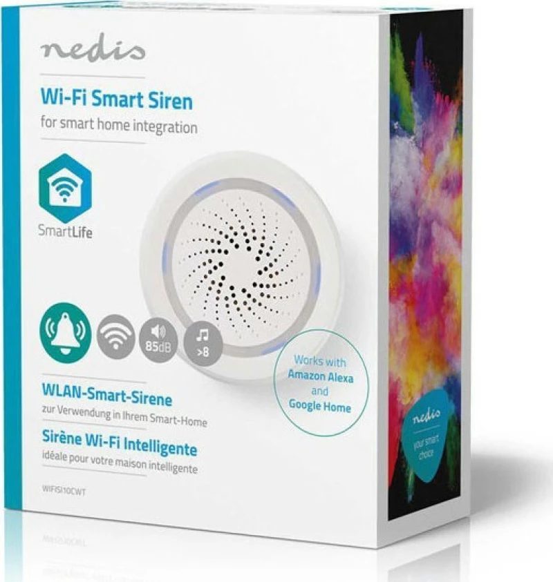 Nedis Έξυπνη Σειρήνα 85db WIFISI10CWT