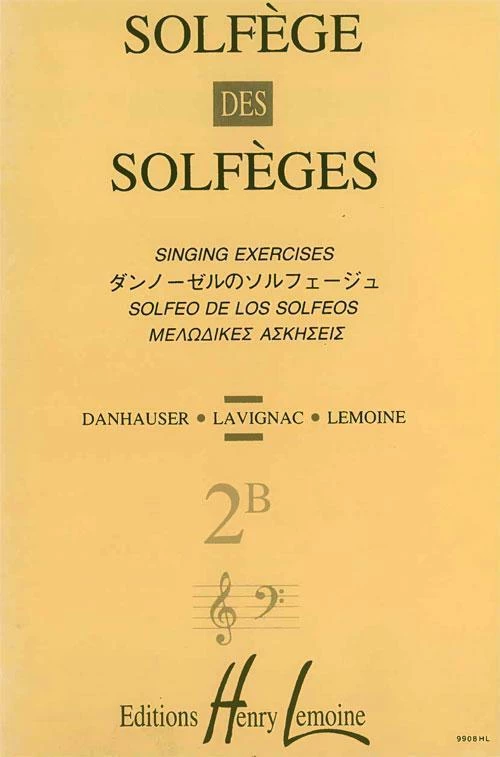 Henry Lemoine Solfege Des Solfeges - 2B