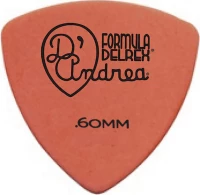 dAndrea RFL346 Delrex Rounded Triangle - Orange, 0.60mm