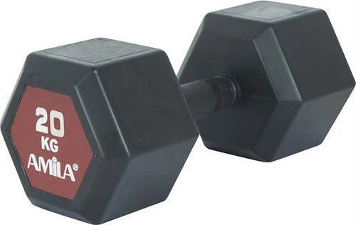 Aλτήρας Εξάγωνος Original Rubber H - 20,00Kg Amila