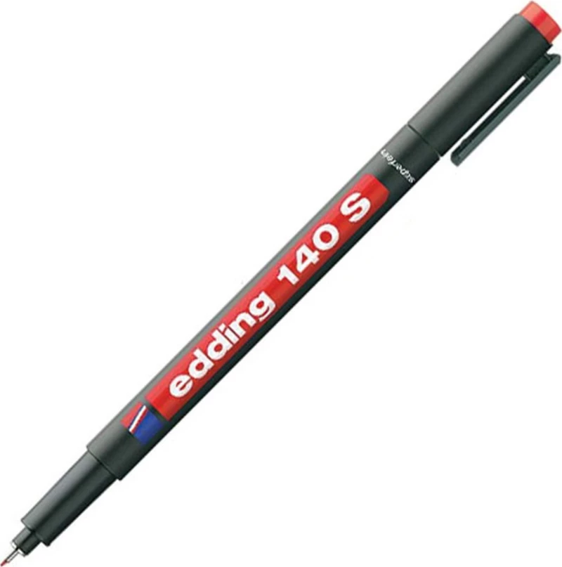 Edding 140S Διαφανειών 0.3mm Κόκκινο