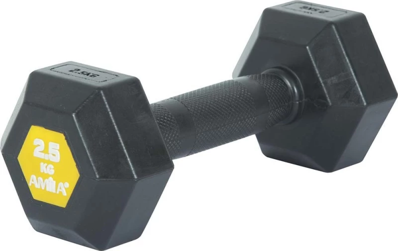 Aλτήρας Εξάγωνος Original Rubber H - 2,50Kg Amila
