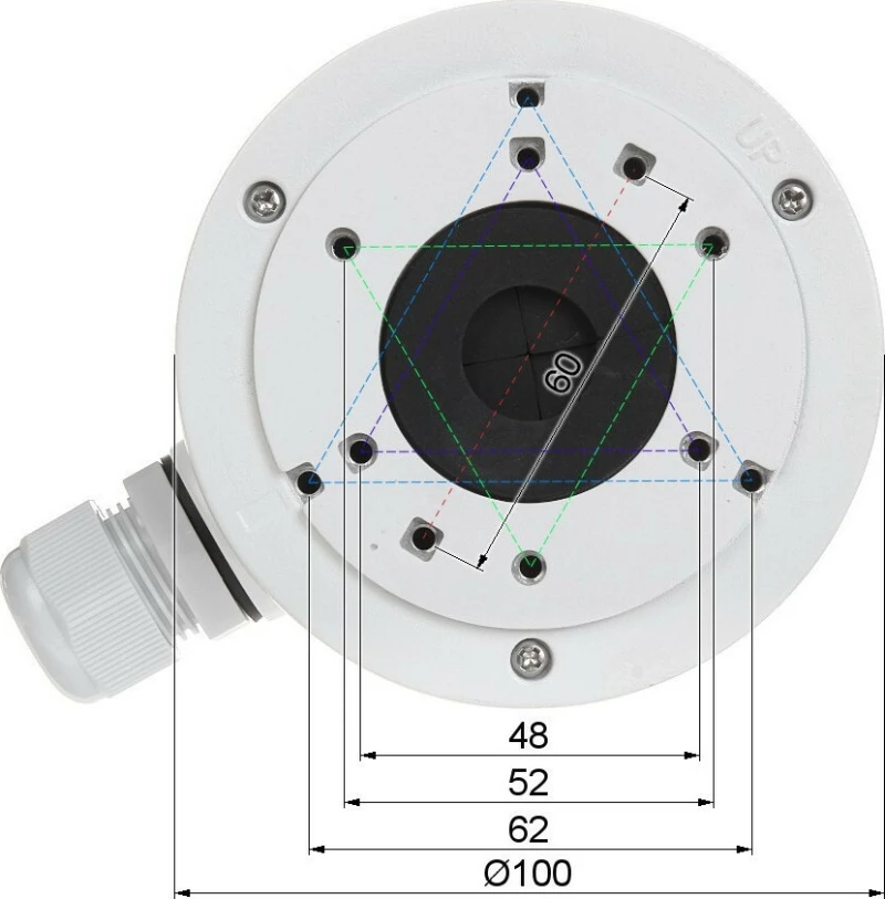 Hikvision Ds-1280Zj-Xs Βάση Bullet Και Dome Κάμερας