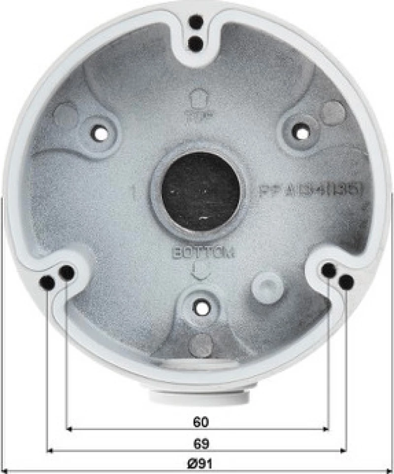 Dahua Pfa134 Επιτοίχια Βάση Για Κάμερες