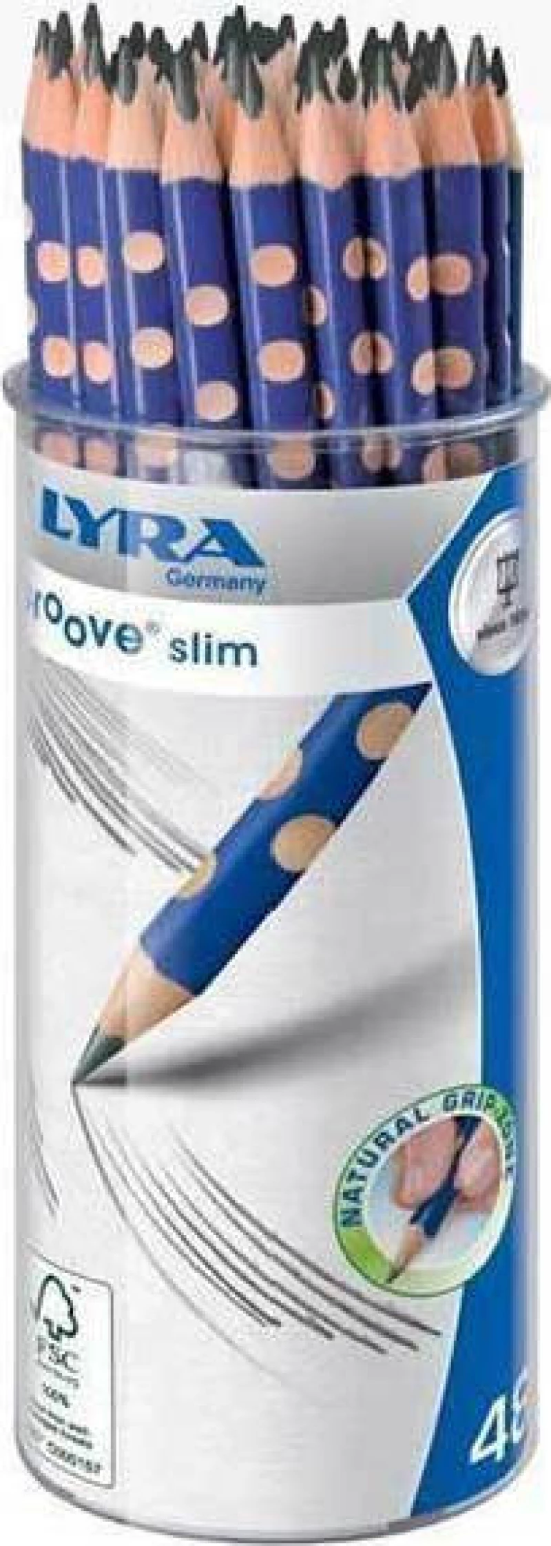 Lyra Groove Slim Μολύβι HB Μπλέ