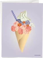 ViSSEVASSE Ευχετήρια κάρτα "Ice cream flower" A6