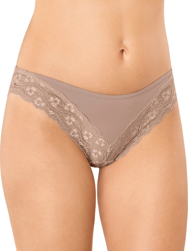 Triumph Lovely Micro Tai Slip με Δαντέλα σε Μπεζ χρώμα