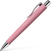 Faber-Castell Στυλό Ballpoint με Μπλε Mελάνι Poly Ball XB Ροζέ