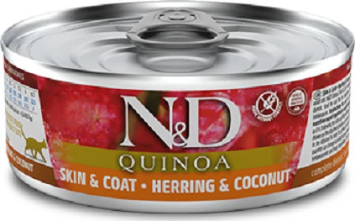 N&D Quinoa Skin & Coat 80gr 12τμχ