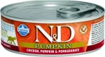 N&D Pumpkin Κοτόπουλο / Ρόδι 80gr 12τμχ