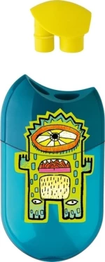 Faber-Castell Monster Διπλή Ξύστρα με Γόμα (Διάφορα Χρώματα)