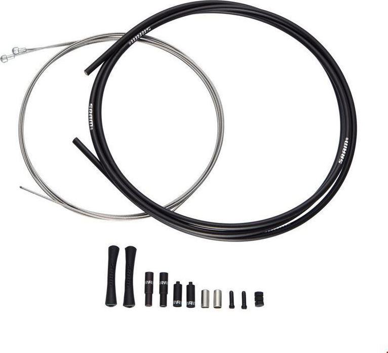 ΣΥΡΜΑ ΦΡΕΝΩΝ SRAM SLICKWIRE PRO ROAD 016 5mm ΕΣΩΤΕΡΙΚΟ ΚΑΙ ΕΞΩΤΕΡΙΚΟ ΚΙΤ ΜΑΥΡΟ