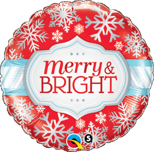 Merry & Bright Snowflakes 46cm Φόιλ