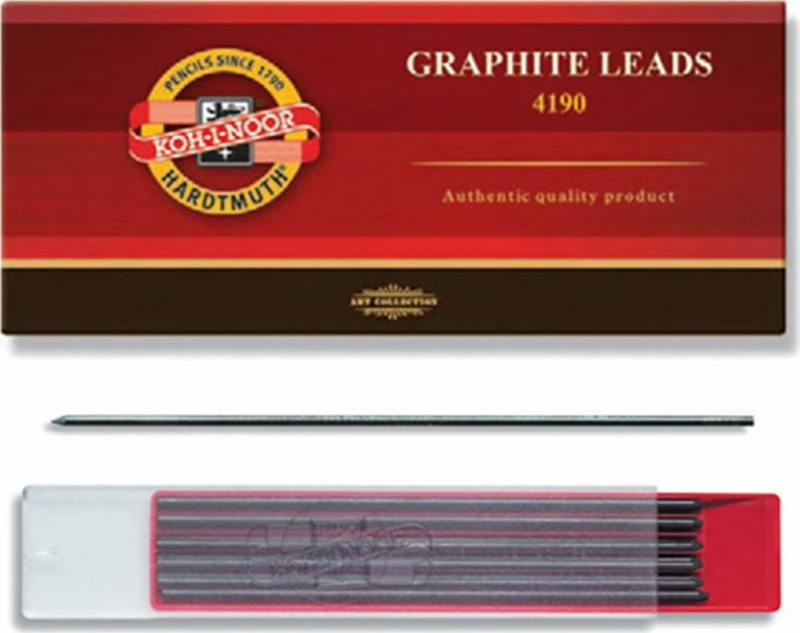 Koh-I-Noor 12 Μύτες Μολυβιού 4190 Πάχους 2mm Τύπου H