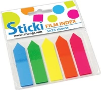 Sticki Film Index Σελιδοδεκτες 43x12mm 5 Χρώματα
