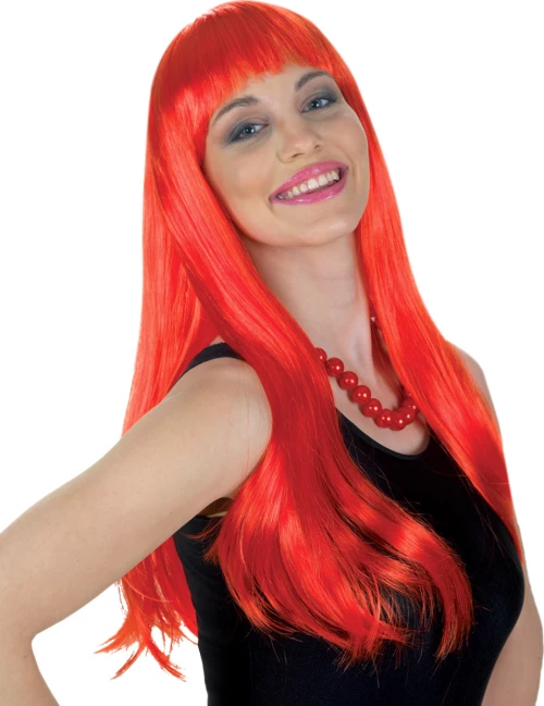 CLOWN Περούκα Lola Κόκκινη 70664