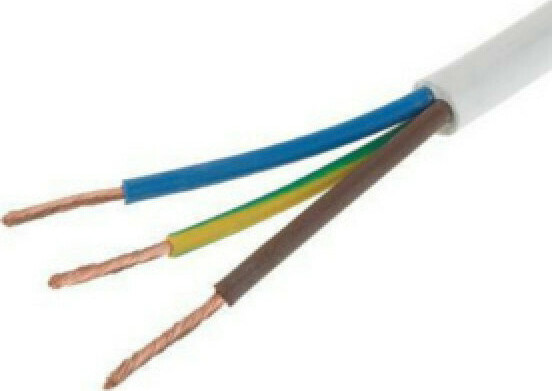 H05VVF 3x2.5mm² Λευκό 02.026.0582