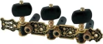 Fire&Stone Tuning Machines Lyra - Black Buttons, Black-Gold