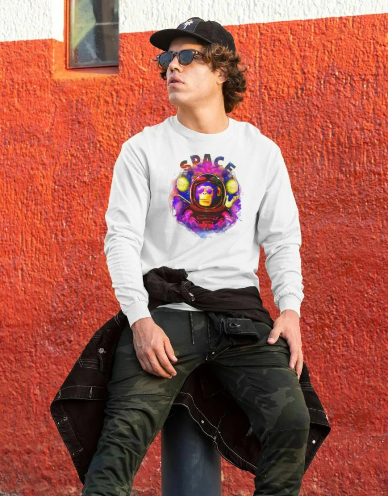 Space Monkey Φουτερ - WHITE