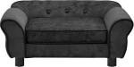 vidaXL Καναπές Βελουτέ Σκούρο Γκρι 72x45cm