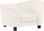 vidaXL Καναπές Βελουτέ Κρεμ 69x49cm