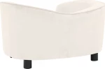 vidaXL Καναπές Βελουτέ Κρεμ 69x49cm
