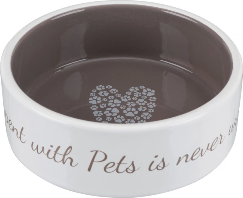 Trixie Pet's Home Κεραμικό Πιάτο Κρεμ/Καφέ 1400ml