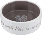 Trixie Pet's Home Κεραμικό Πιάτο Κρεμ/Καφέ 1400ml