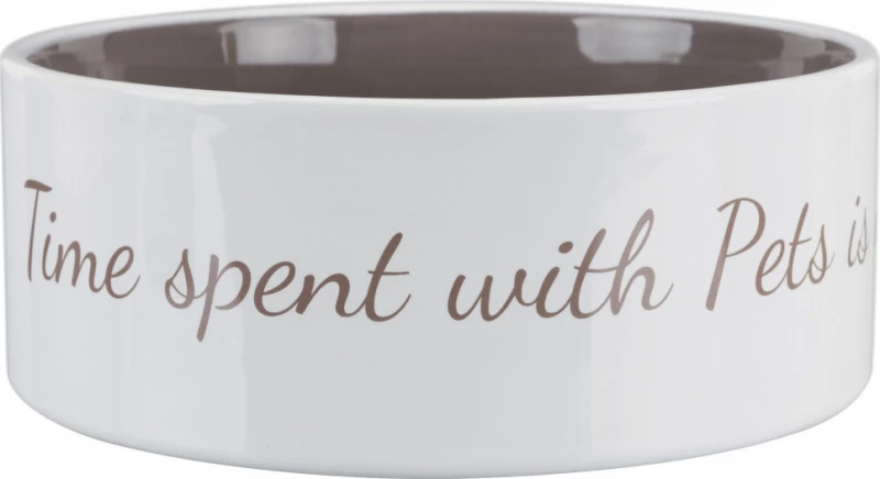 Trixie Pet's Home Κεραμικό Πιάτο Κρεμ/Καφέ 1400ml
