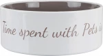 Trixie Pet's Home Κεραμικό Πιάτο Κρεμ/Καφέ 1400ml