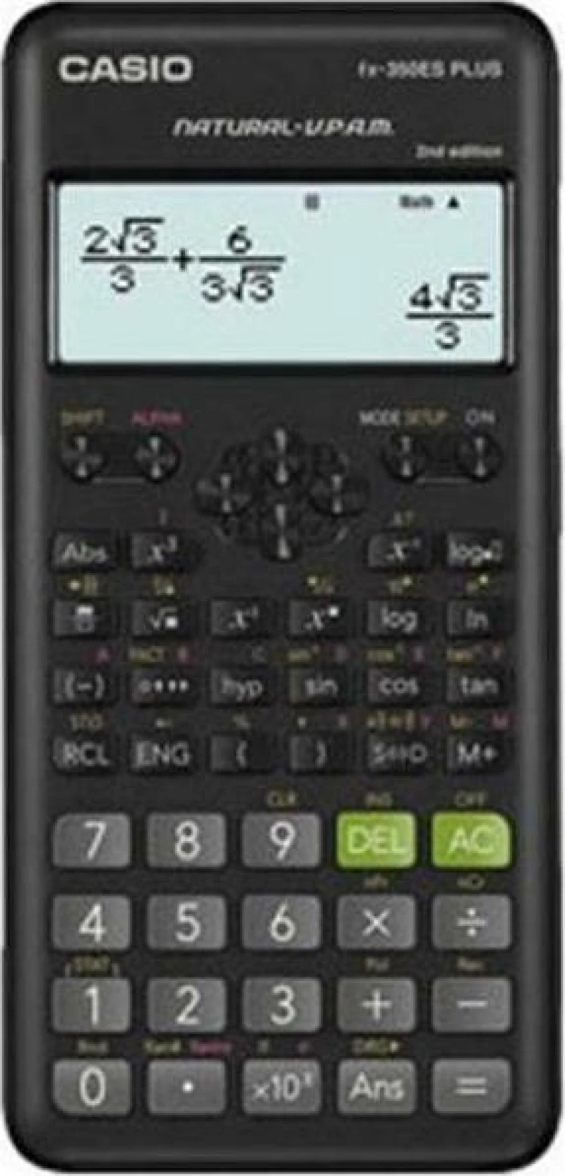 Casio Αριθμομηχανή Επιστημονική FX-350ES Plus 2 15 Ψηφίων σε Μαύρο Χρώμα
