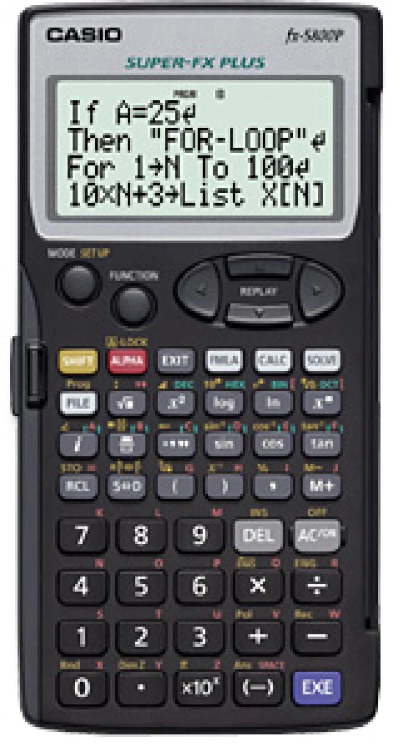 Casio Αριθμομηχανή Επιστημονική FX-5800P 12 Ψηφίων σε Μαύρο Χρώμα