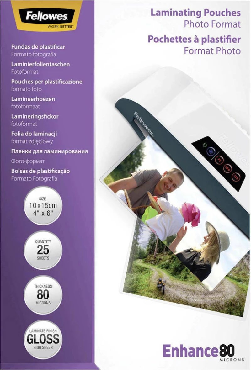 Fellowes Glossy 80 Micron Φύλλα Πλαστικοποποίησης 5440602