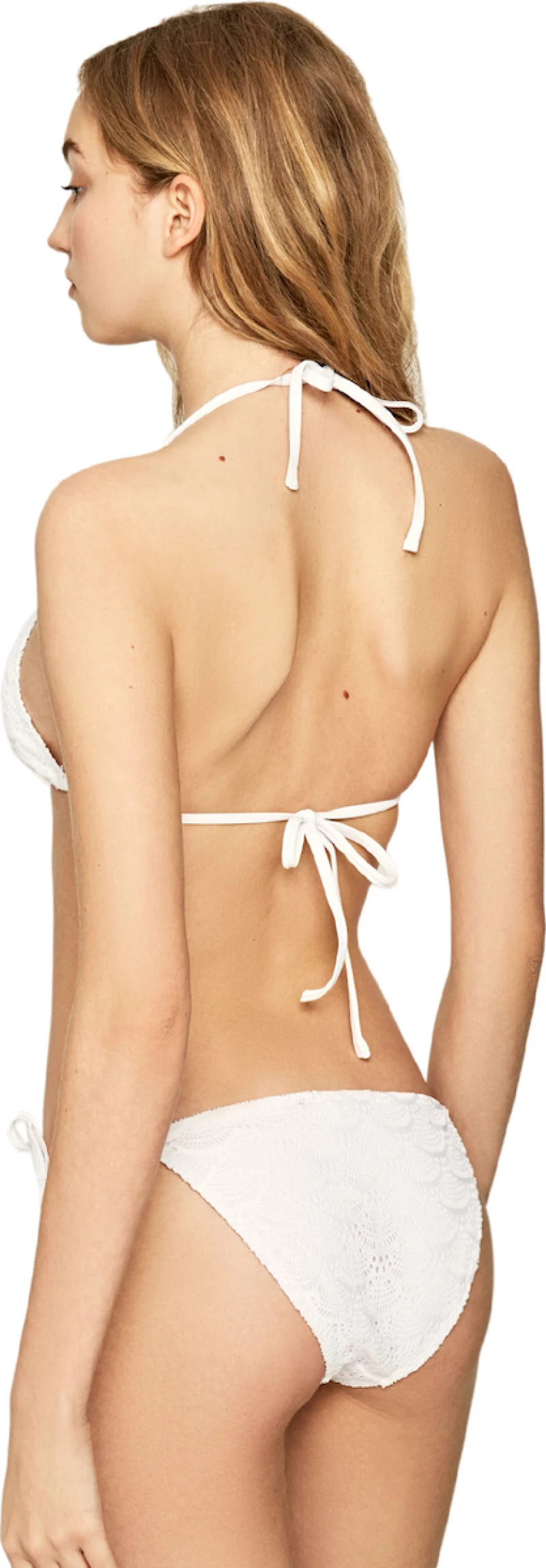 Pepe Jeans Romina Bikini Slip Με Κορδονάκια Λευκό