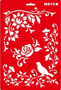 Meyco Blossoms & Bird Decoupage 20x31cm 19666046