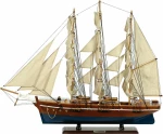 Ξύλινο Διακοσμητικό Καράβι Ιστιοπλοϊκό 90x75cm 31116