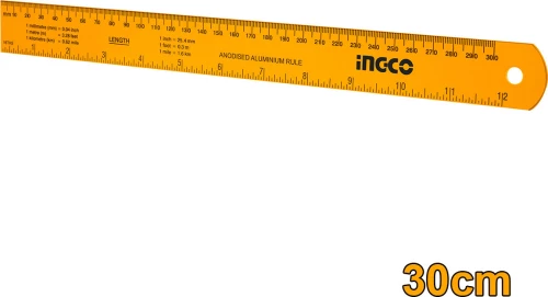 Ingco Χάρακας Αλουμινίου 30cm HSR23002
